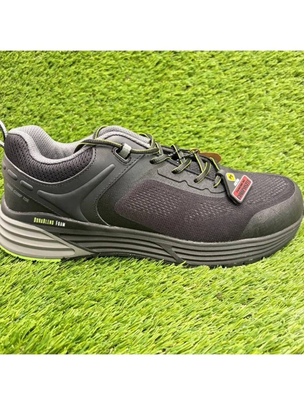 Georgia Boot DuraBlend Sport Mens Size 11.5 Black Composite Nano Toe Work Shoes